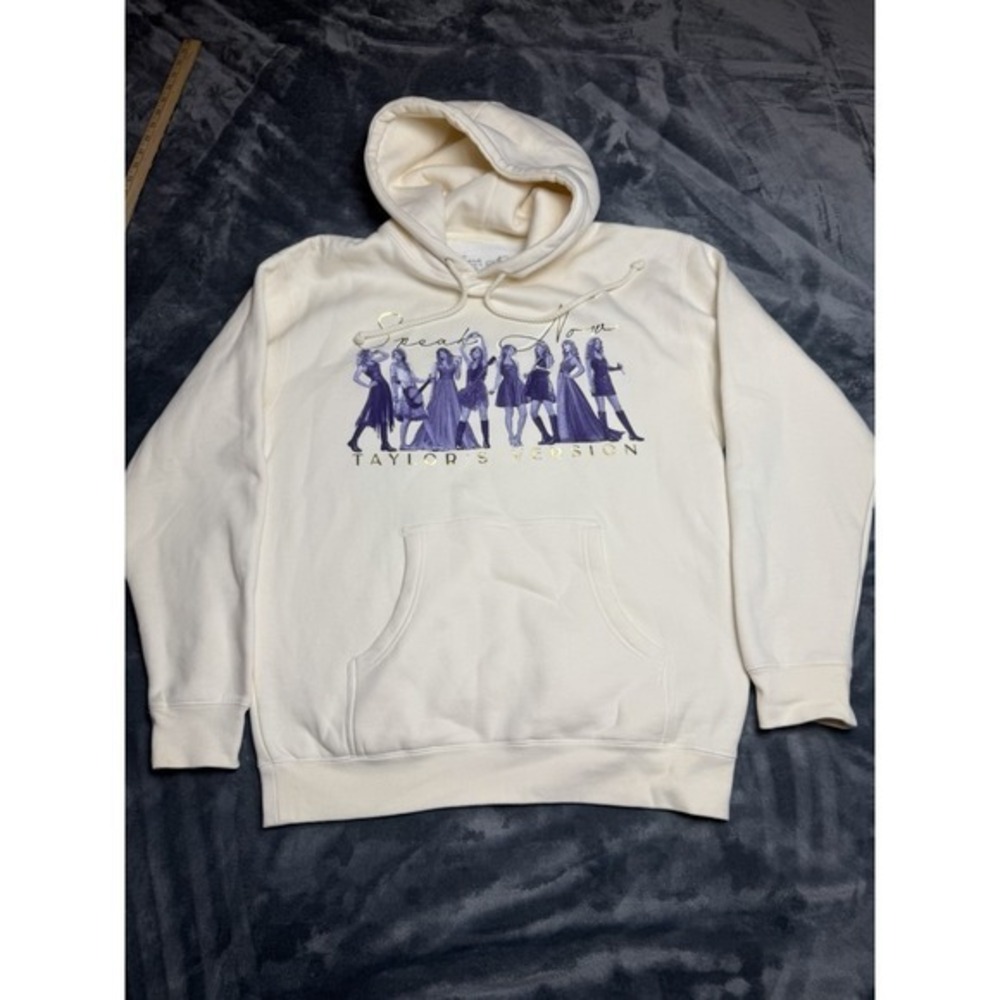 Taylor Swift Speak Now Taylor's Version Hoody Eras Tour Off white Sz M